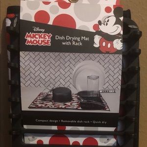 Disney Mickey Mouse Dish Drying Mat with Rack